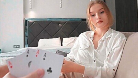 Stepsister Lost her Pussy in a Card Game